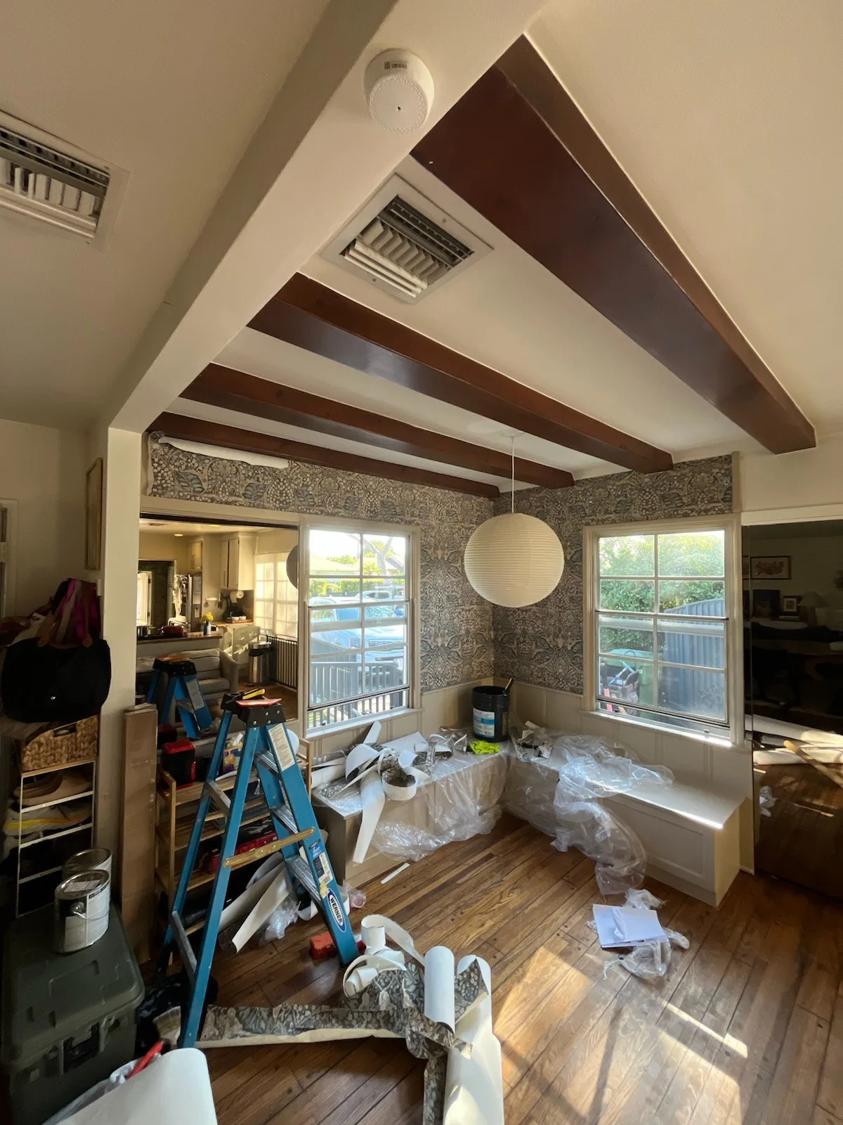 Modern accent wall installation Chicago